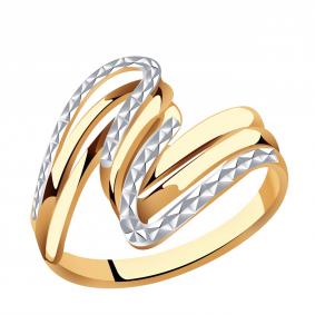 Золотое кольцо AQUAMARINE 52718 52718 фото