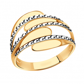 Золотое кольцо AQUAMARINE 52833 52833 фото