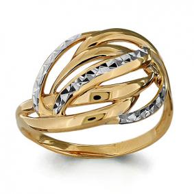 Золотое кольцо AQUAMARINE 52859 52859 фото