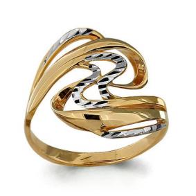 Золотое кольцо AQUAMARINE 52875 52875 фото