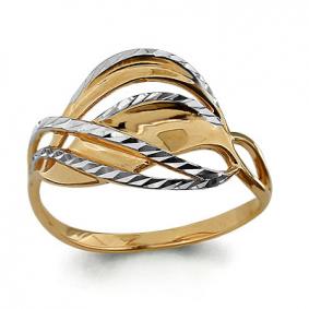 Золотое кольцо AQUAMARINE 52928 52928 фото