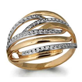 Золотое кольцо AQUAMARINE 52985 52985 фото