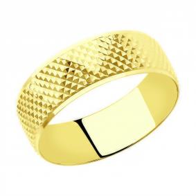Обручальное кольцо из лимонного золота 6 мм Diamant 53-111-00448-1 53-111-00448-1 фото