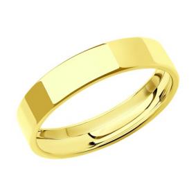 Обручальное кольцо из лимонного золота 4 мм Diamant 53-111-02041-1 53-111-02041-1 фото