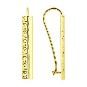 Серьги из лимонного золота Diamant 53-120-00245-1 53-120-00245-1 фото