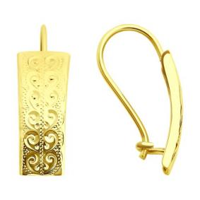 Серьги из лимонного золота Diamant 53-120-00249-1 53-120-00249-1 фото