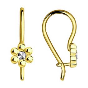 Серьги из лимонного золота Diamant 53-120-00499-1 53-120-00499-1 фото