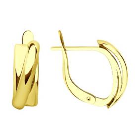 Серьги из лимонного золота Diamant 53-120-01295-1 53-120-01295-1 фото