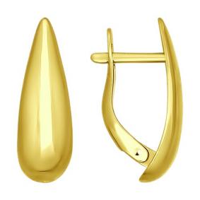 Серьги из лимонного золота Diamant 53-120-01523-1 53-120-01523-1 фото