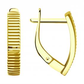 Серьги из лимонного золота Diamant 53-120-02744-1 53-120-02744-1 фото