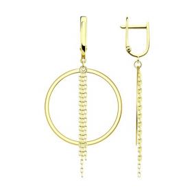 Серьги из лимонного золота Diamant 53-121-00794-1 53-121-00794-1 фото