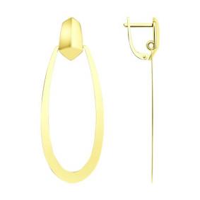 Серьги из лимонного золота Diamant 53-121-01052-1 53-121-01052-1 фото