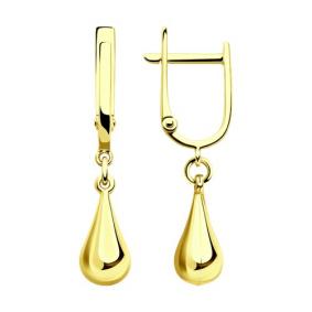 Серьги из лимонного золота Diamant 53-121-01521-1 53-121-01521-1 фото