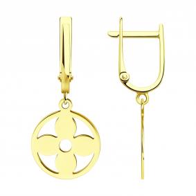 Серьги из лимонного золота Diamant 53-121-02973-1 53-121-02973-1 фото