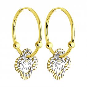 Серьги из лимонного золота Diamant 53-124-01424-1 53-124-01424-1 фото