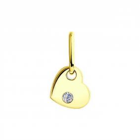 Подвеска из лимонного золота Diamant 53-130-01132-1 с фианитом 53-130-01132-1 фото