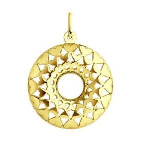 Подвеска из лимонного золота Diamant 53-130-01294-1 53-130-01294-1 фото