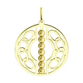 Подвеска из лимонного золота Diamant 53-130-01298-1 53-130-01298-1 фото