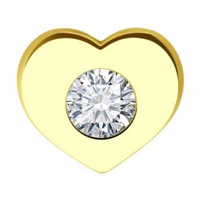 Подвеска из лимонного золота Diamant 53-130-02106-1 с фианитом 53-130-02106-1 фото