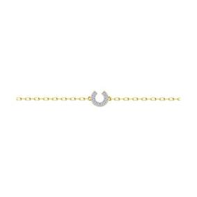 Браслет из лимонного золота Diamant 53-150-01937-1 с фианитом 53-150-01937-1 фото