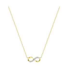 Колье из лимонного золота Diamant 53-170-01205-1 с фианитом 53-170-01205-1 фото