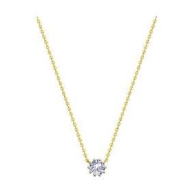 Колье из лимонного золота Diamant 53-170-01858-1 с фианитом 53-170-01858-1 фото