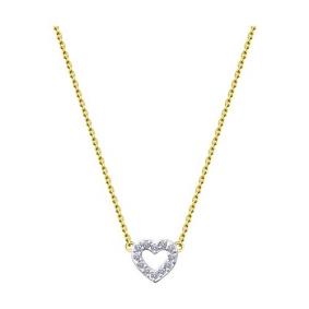 Колье из лимонного золота Diamant 53-170-01947-1 с фианитом 53-170-01947-1 фото