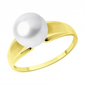 Золотое кольцо Diamant 53-310-01910-1 с жемчугом 53-310-01910-1 фото
