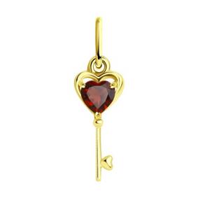 Подвеска из лимонного золота Diamant 53-330-01608-1 с гранатом 53-330-01608-1 фото