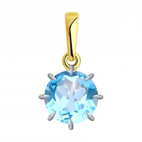 Подвеска из лимонного золота Diamant 53-330-01765-1 с топазом 53-330-01765-1 фото