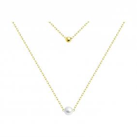 53-370-01822-1: Колье из желтого золота с жемчугом 53-370-01822-1 фото