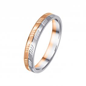 Обручальное кольцо 3 мм из комбинированного золота Primossa 530-000-769 530-000-769 фото