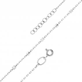 Браслет из белого золота АЛЬКОР 53192-200 с бриллиантом 53192-200 фото