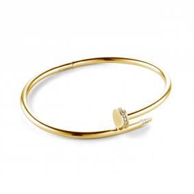 Браслет из лимонного золота Гвоздь АЛЬКОР с бриллиантом 53355-300 53355-300 фото