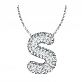 Серебряная подвеска-буква S TALANT с фианитом 54-72-0001-17740 54-72-0001-17740 фото