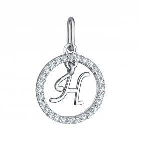Серебряная подвеска-буква Н TALANT с фианитом 54-72-0001-28845 54-72-0001-28845 фото