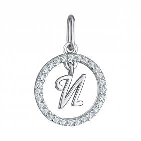 Серебряная подвеска-буква И TALANT с фианитом 54-72-0001-29412 54-72-0001-29412 фото