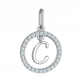 Серебряная подвеска-буква С TALANT с фианитом 54-72-0001-29414 54-72-0001-29414 фото