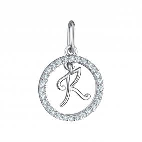 Серебряная подвеска-буква К TALANT с фианитом 54-72-0001-29416 54-72-0001-29416 фото