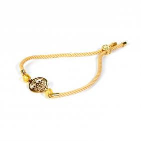 Текстильный шнурок с декоративным элементом ИП Шавкунов ИН с янтарем 54080070 54080070 фото