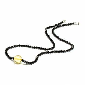 Колье ИП Шавкунов ИН с янтарём и бисером 55114862 55114862 фото