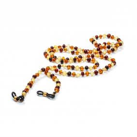 Бусы для очков Мятый шар ИП Шавкунов ИН с натуральным янтарём 5521433 5521433 фото