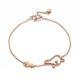 Золотой браслет АЛЬКОР 55999-100 с бриллиантом 55999-100 фото