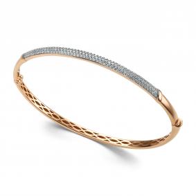 Золотой браслет АЛЬКОР 56029-100 с бриллиантом 56029-100 фото