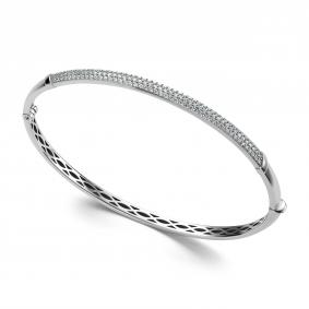 Браслет из белого золота АЛЬКОР 56029-200 с бриллиантом 56029-200 фото