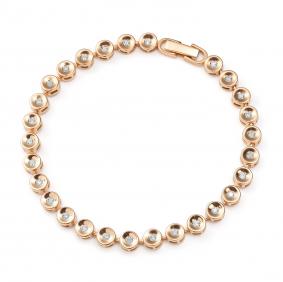 Золотой браслет АЛЬКОР 56031-100 с бриллиантом 56031-100 фото