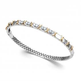 Браслет из белого золота АЛЬКОР 56167-Л00 с бриллиантом 56167-Л00 фото