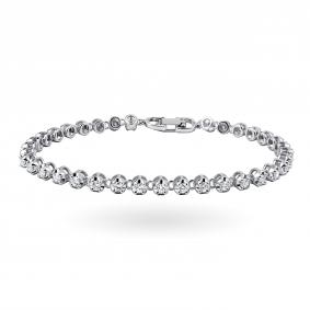 Браслет из белого золота АЛЬКОР 56369-200 с бриллиантом 56369-200 фото