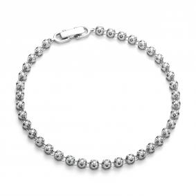 Браслет из белого золота АЛЬКОР 56371-200 с бриллиантом 56371-200 фото