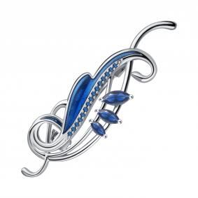 Серебряная брошь TALANT 60-79-0004-12773 с фианитом 60-79-0004-12773 фото
